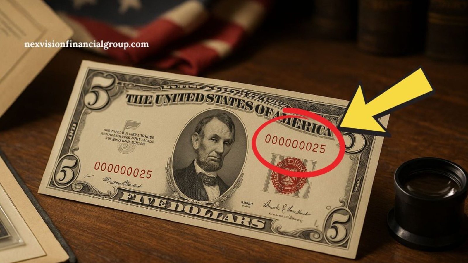 Rare 1953 Red Seal $5 Bills With Low Serials Are Selling For $100,000+ – Do You Have One?